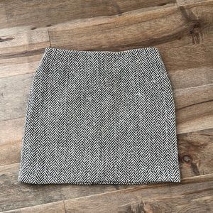 Vintage Wool Herringbone Skirt - image 1